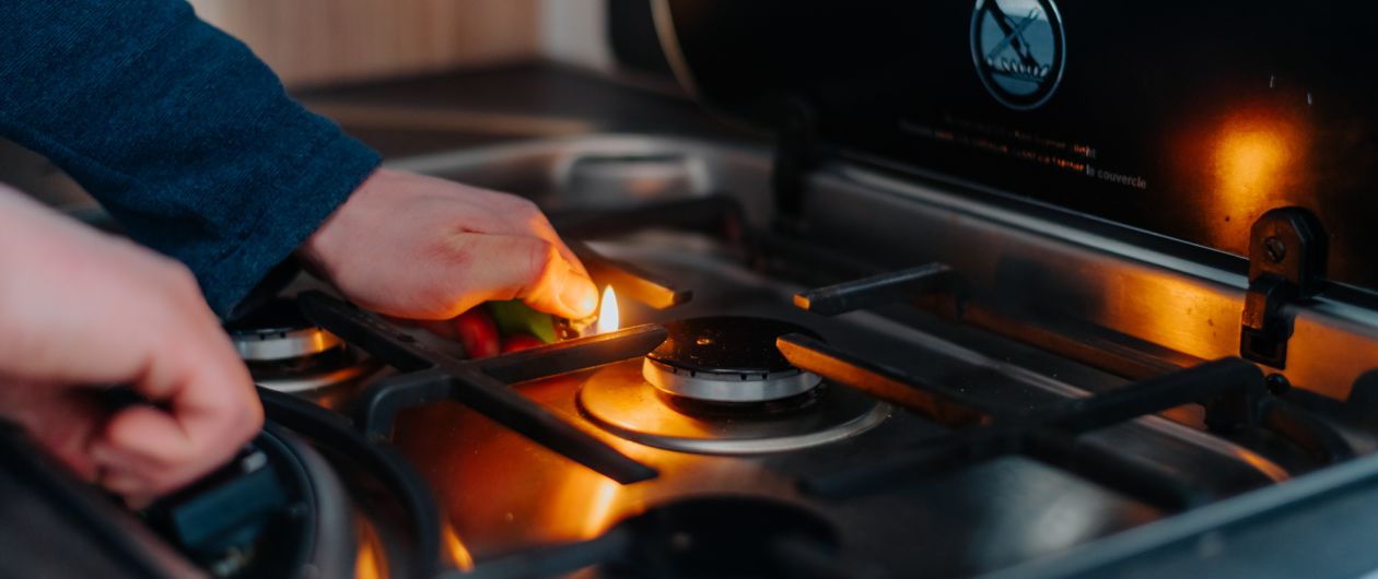 Integrierter Gasherd im Ihrem Wohnmobil